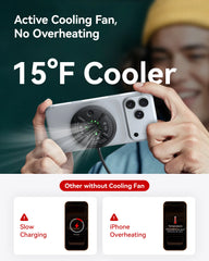 INIU SnapGo W11-E1 Qi2 15W Magnetic LED Wireless Charger