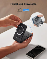 INIU SnapGo WI222 3 in 1 Wireless Charging Pad & Stand, 15W Magnetic Multifunction