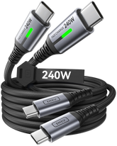 INIU D7CC USB C to C Cable 240W (6.6ft, 2-Pack)