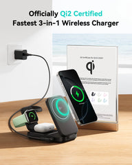 INIU SnapGo W31-E1 Qi2 15W 3 in 1 Magnetic Foldable Wireless Charger