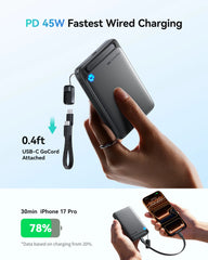 INIU SnapGo P73-E1 Qi2 15W Magnetic Slim Power Bank | 10000mAh
