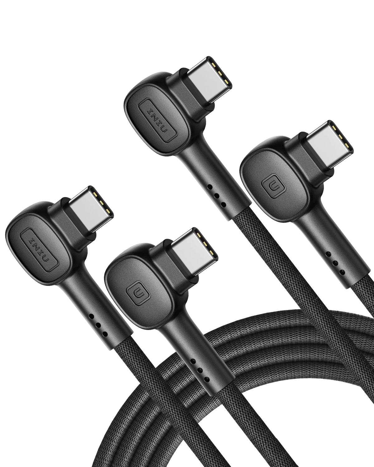 INIU D6CC 90° Design USB C Cable 100W (6.6ft, 2-Pack)