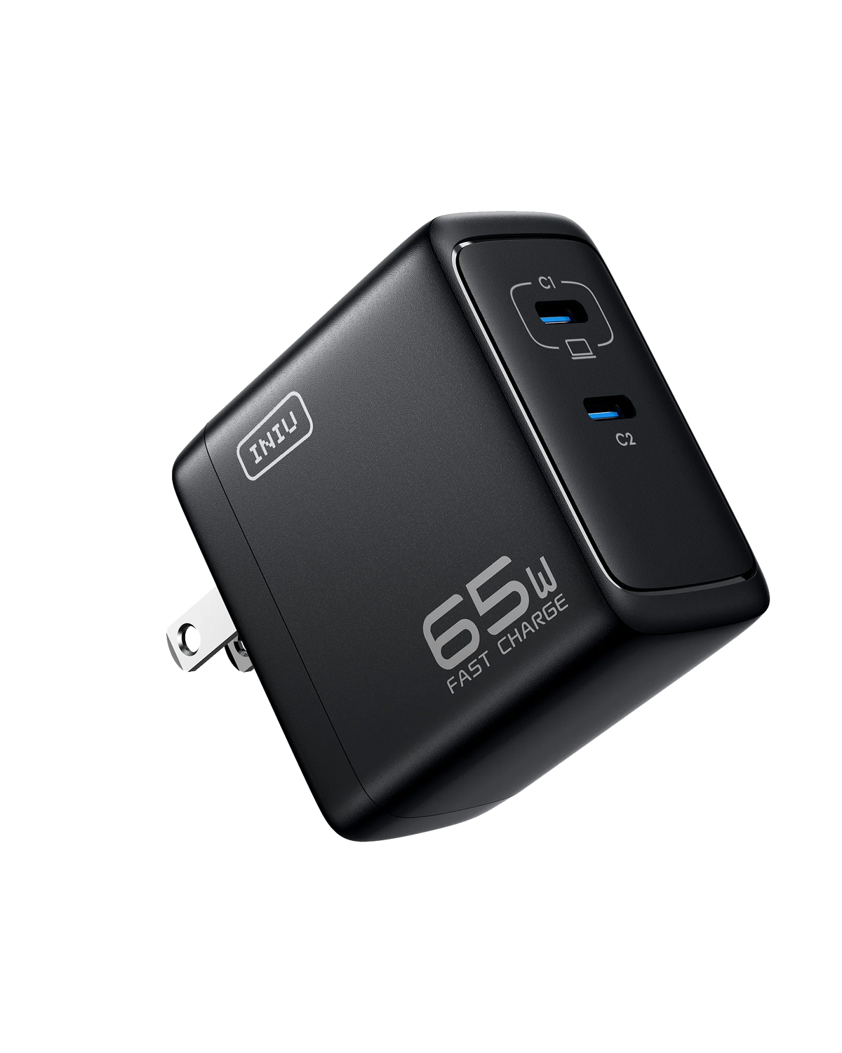 INIU I624 65W Dual Ports Wall Charger, GaN Material